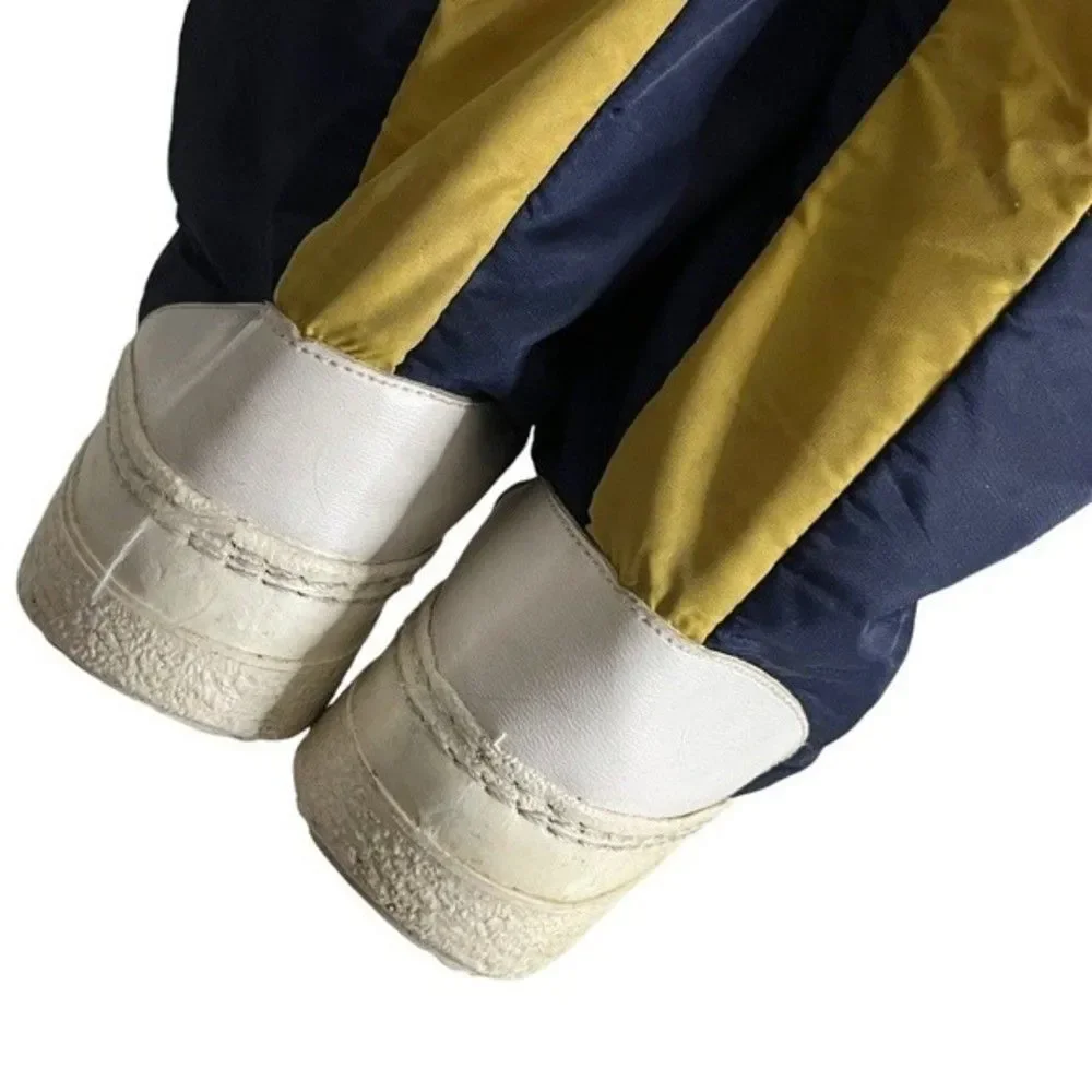 APRES SKI Blue Yellow Nylon Rubber Boots Moon Boots